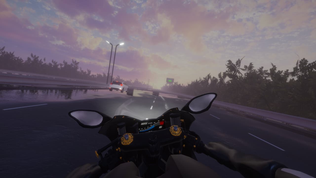 摩托车夜骑[Motorcycle Night Ride] 游戏截图8