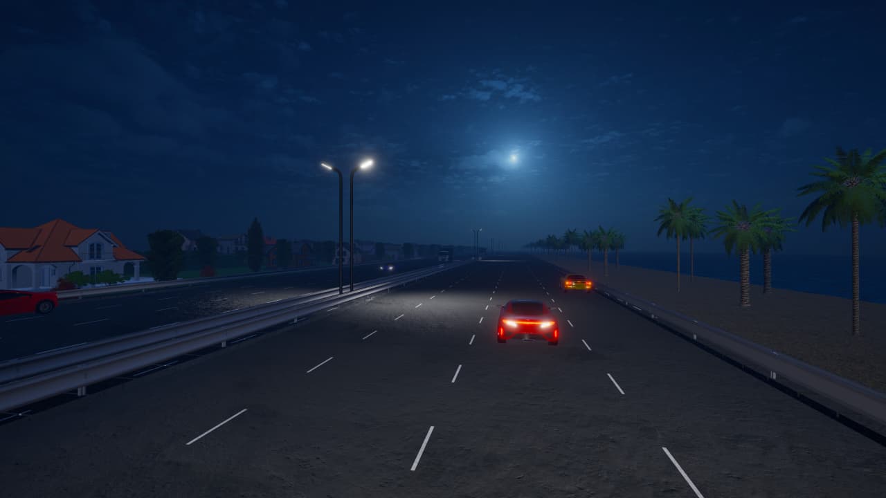 摩托车夜骑[Motorcycle Night Ride] 游戏截图4