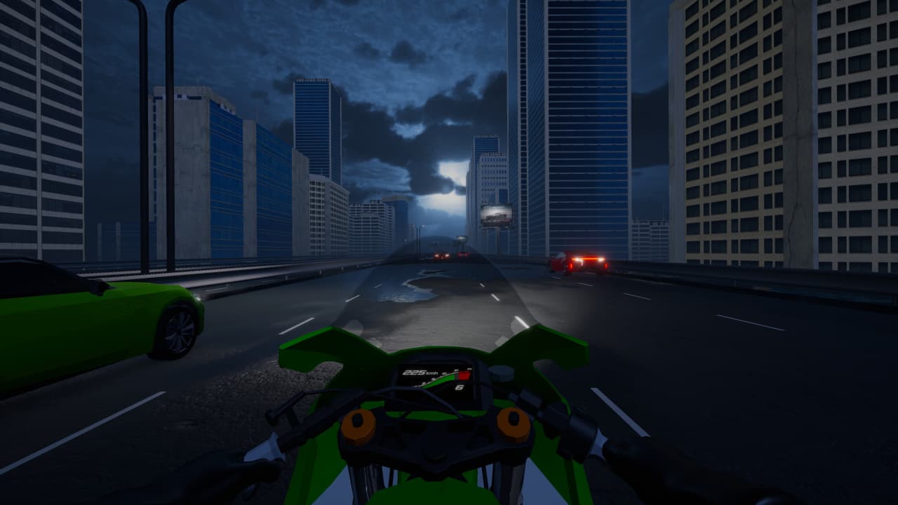 摩托车夜骑[Motorcycle Night Ride] 游戏截图3