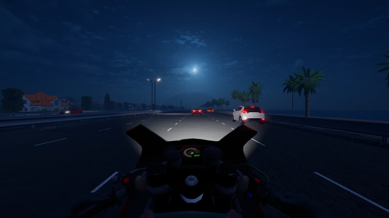 摩托车夜骑[Motorcycle Night Ride] 游戏截图5