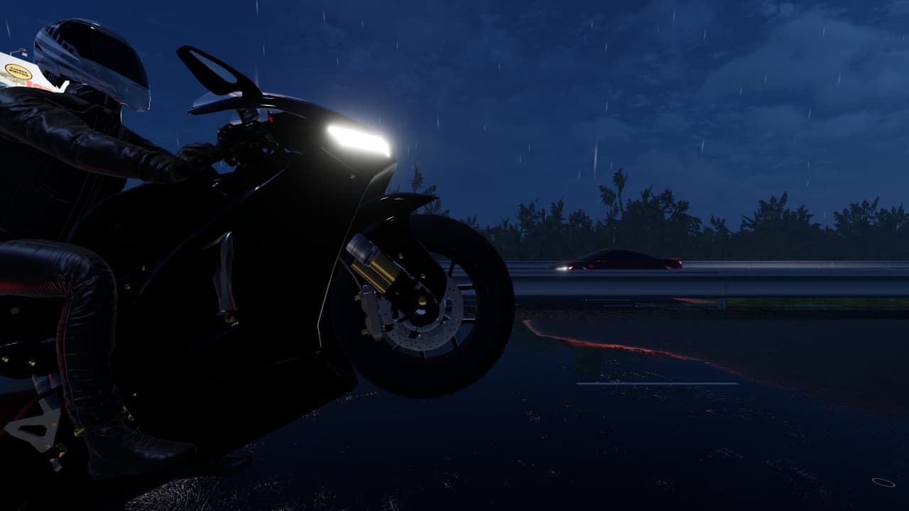摩托车夜骑[Motorcycle Night Ride] 游戏截图2