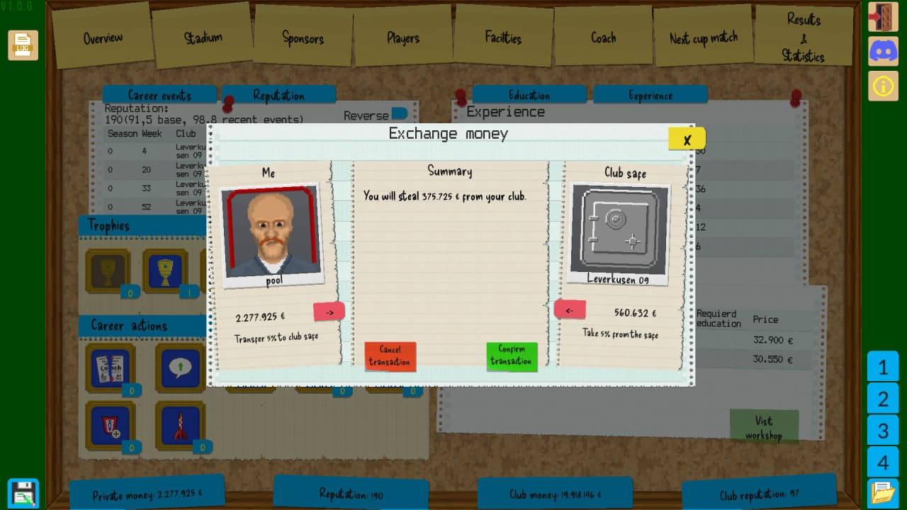 博卡姆的足球经理[Boeckham's Football Manager] 游戏截图11