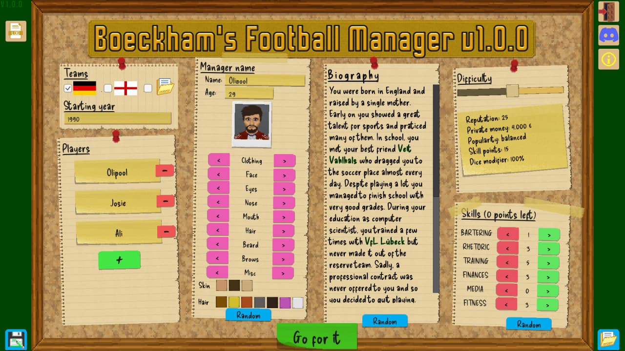 博卡姆的足球经理[Boeckham's Football Manager] 游戏截图2