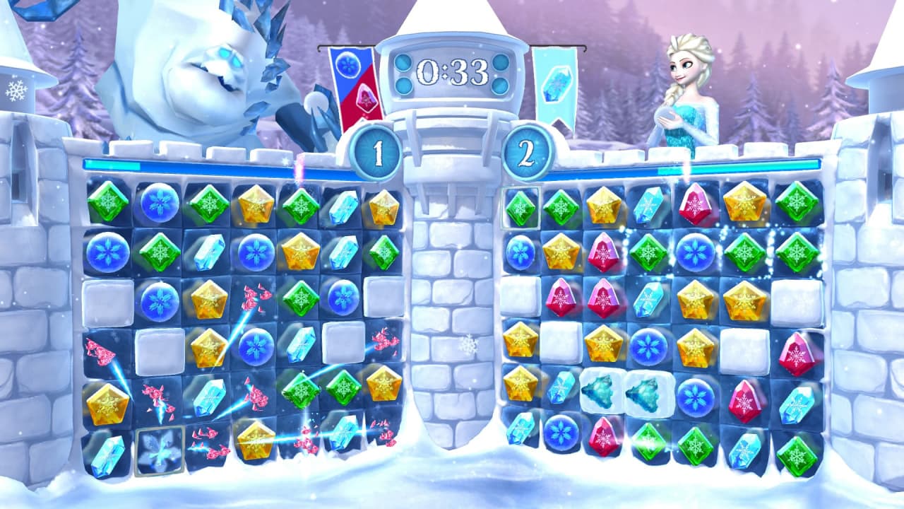冰冻自由落体：打雪仗[Frozen Free Fall: Snowball Fight] 游戏截图3