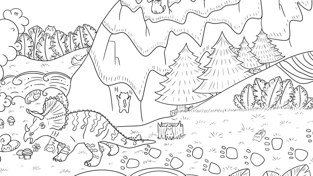 100只恐龙猫[100 Dino Cats] 游戏截图3