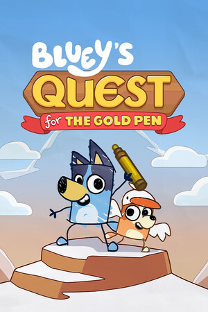 布鲁伊寻找金笔[Bluey's Quest For The Gold Pen] 游戏封面